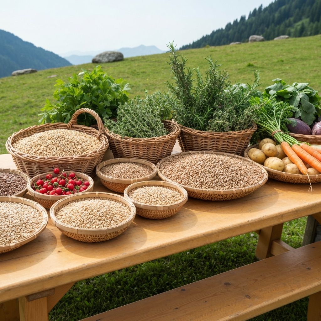 Traditionelle Tiroler Lebensmittel